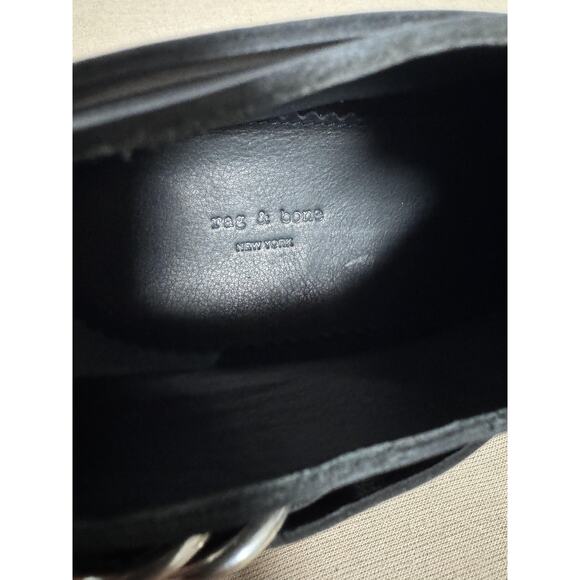 Rag & Bone Boots Womens Size EU 40/41 Black Leather Harness Western Ankle Italy - Picture 10 of 10